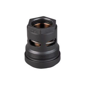 SilencerCo tri-lug 9mm suppressor mount, black.